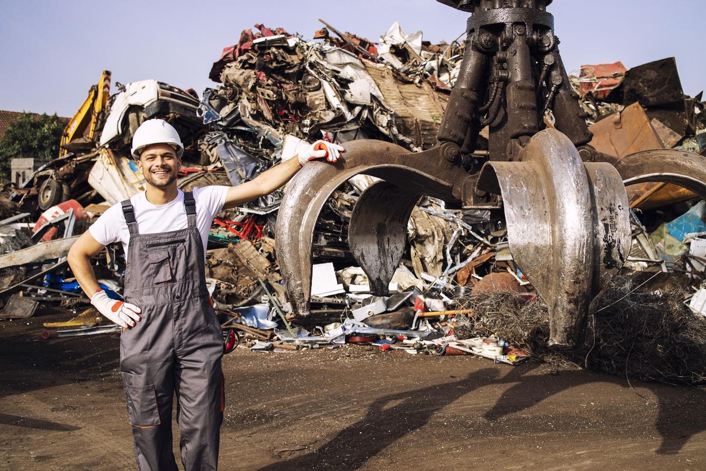 Al Sifah metal scrap recycling facility in Sharjah Dubai